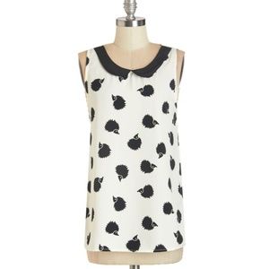 Modcloth Woodland Creature Sleeveless Top